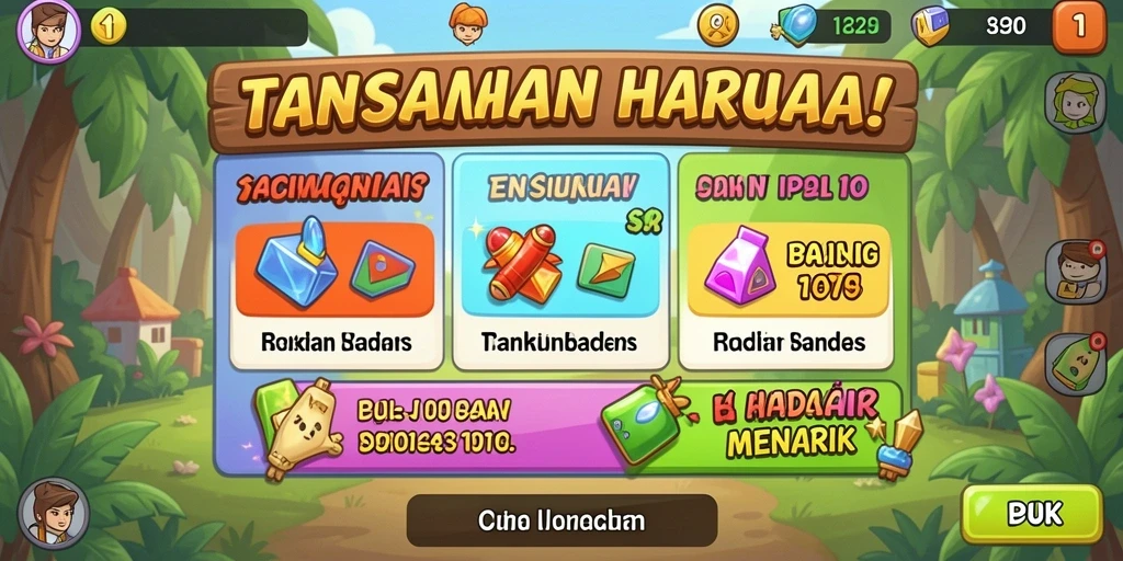 Tampilan utama yang mengesankan dan intuitif.