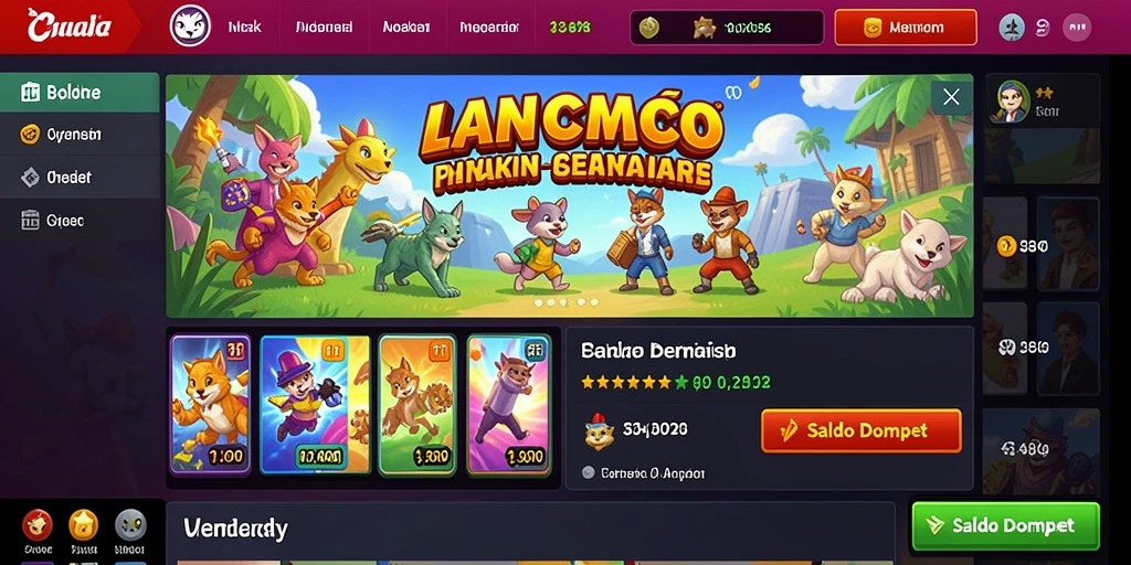 Tangkapan layar yang menampilkan karakter yang menarik.