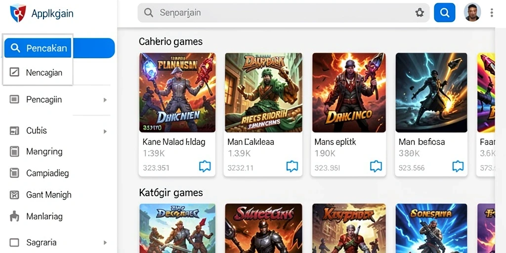 Tangkapan layar menunjukkan tampilan antarmuka yang menarik.