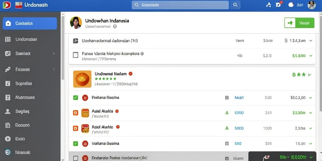 Tampilan antarmuka yang intuitif dan menarik.