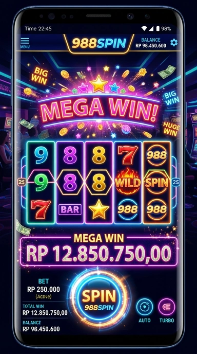 Pratinjau antarmuka 988spin — aplikasi APK resmi Android v1.9.9