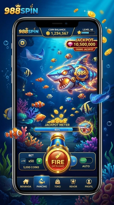 Cuplikan layar menu unduhan 988spin untuk perangkat Android